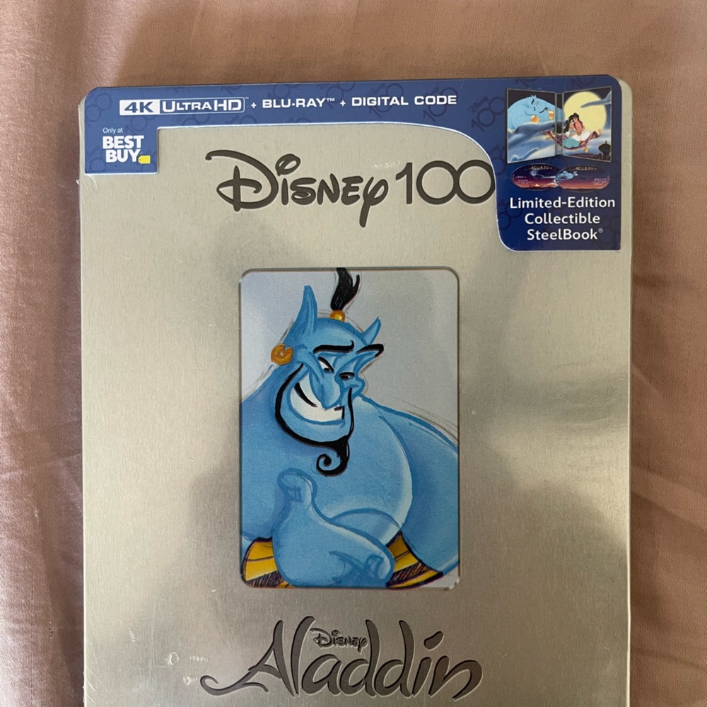 Disney Aladdin Steelbook 4K and Blu-Ray